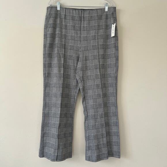 Anthropologie X Maeve Straight Wide Leg Plaid Pants Multicolor Size XL 33"x26"